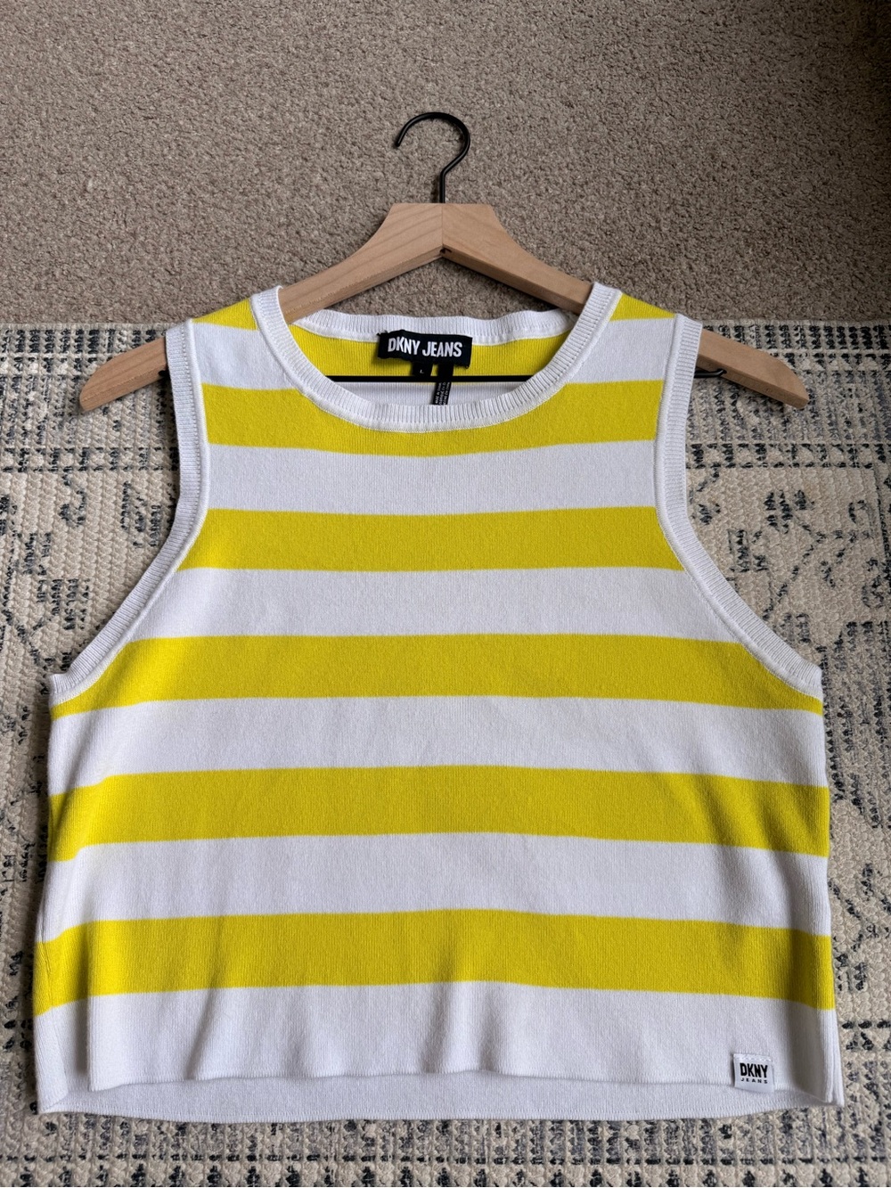 DKNY Cropped Sleeveless Sweater